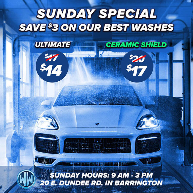 Sunday Car Wash Special at Wash Werks in Barrington